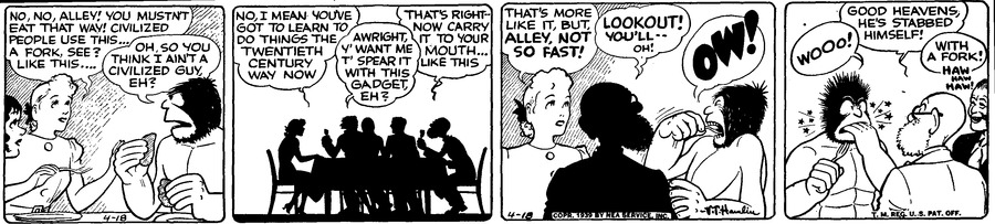 Alley Oop Comic Strip for April 18, 1939 