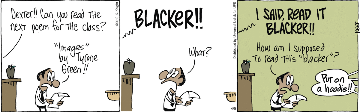 The Knight Life Comic Strip for April 09, 2012 