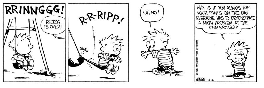 Calvin and Hobbes Comic Strip for April 06, 1987 