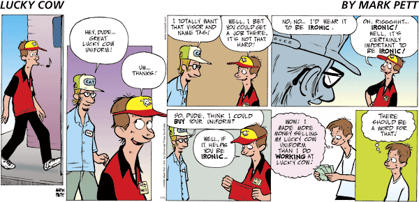 Lucky Cow Comic Strip for January 15, 2006 