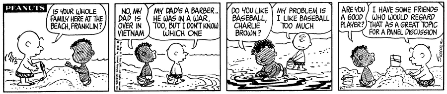 Peanuts Comic Strip for August 01, 1968 