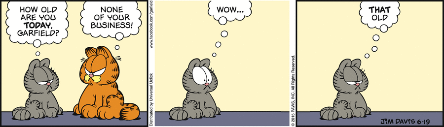 Garfield Comic Strip for June 19, 2015 