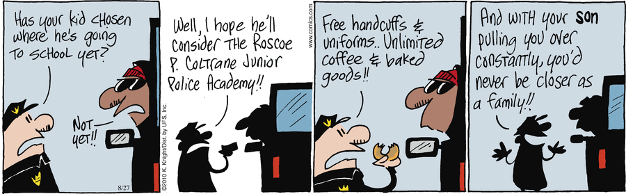 The Knight Life Comic Strip for August 27, 2010 