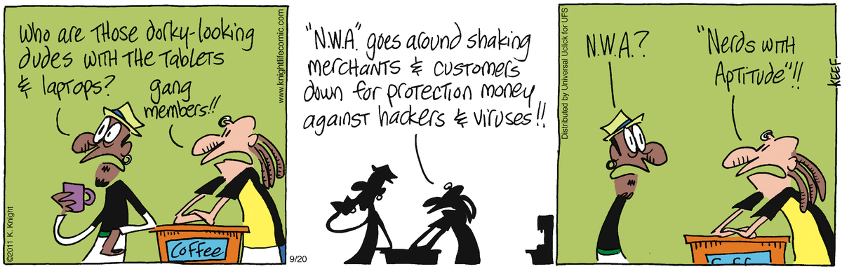 The Knight Life Comic Strip for September 20, 2011 