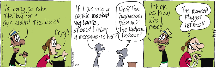 The Knight Life Comic Strip for June 17, 2013 
