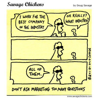 Savage Chickens Comic Strip for July 10, 2015 