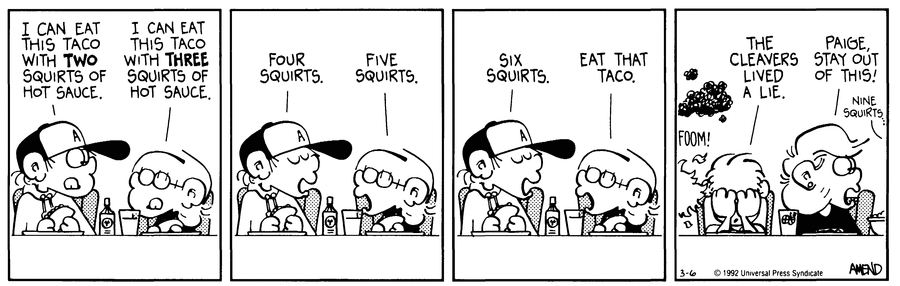 FoxTrot Comic Strip for March 06, 1992 