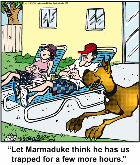Marmaduke Comic Strip for July 28, 2021 