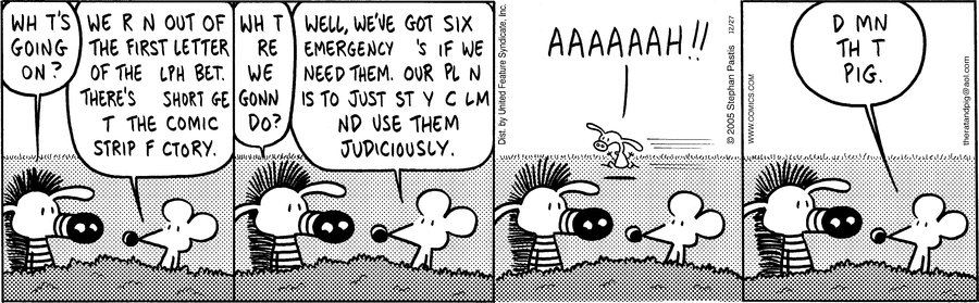 Pearls Before Swine Comic Strip for December 27, 2005 