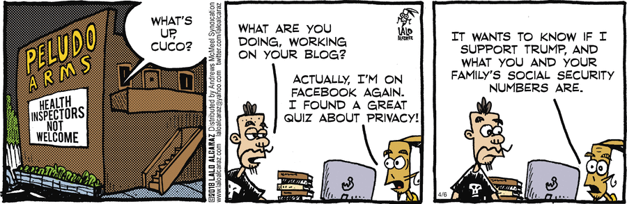 La Cucaracha Comic Strip for April 06, 2018 