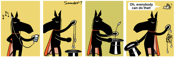 Dark Side of the Horse Comic Strip for January 24, 2012 