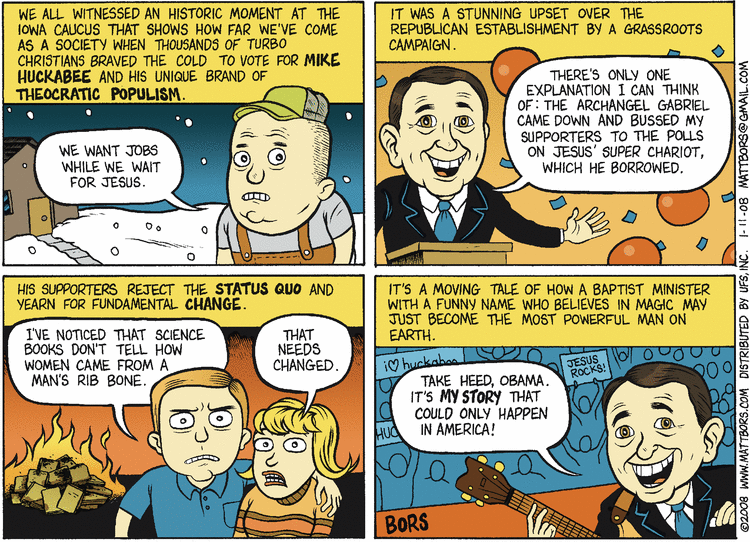 Matt Bors Comic Strip for January 11, 2008 