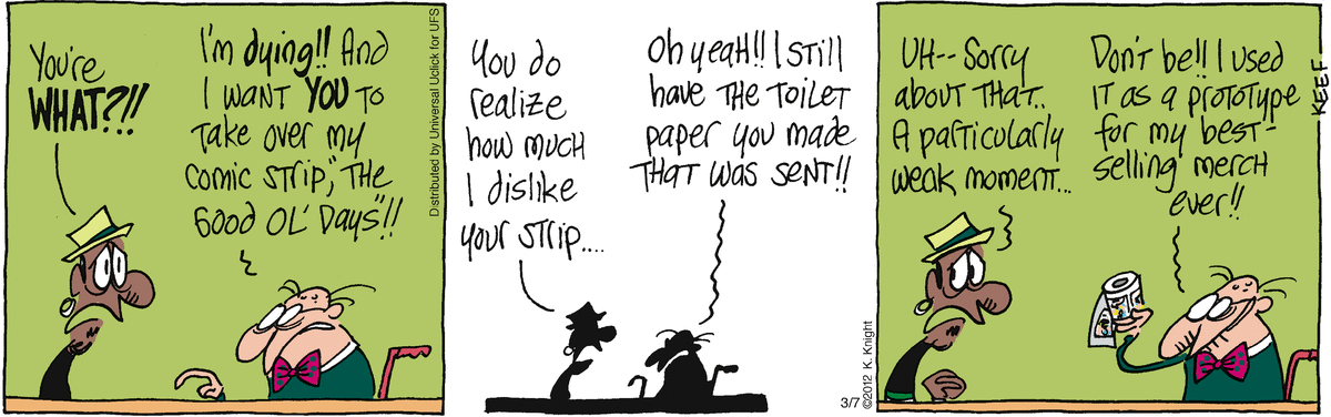 The Knight Life Comic Strip for March 07, 2012 