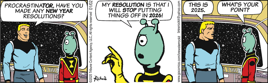 Brewster Rockit Comic Strip for January 02, 2025 