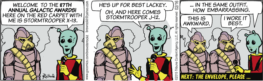 Brewster Rockit Comic Strip for February 16, 2015 