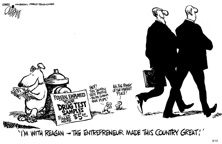 Pat Oliphant Comic Strip for September 16, 1986 