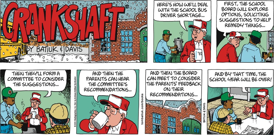 Crankshaft Comic Strip for January 12, 2025 