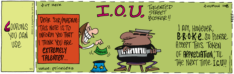 The Knight Life Comic Strip for May 03, 2011 
