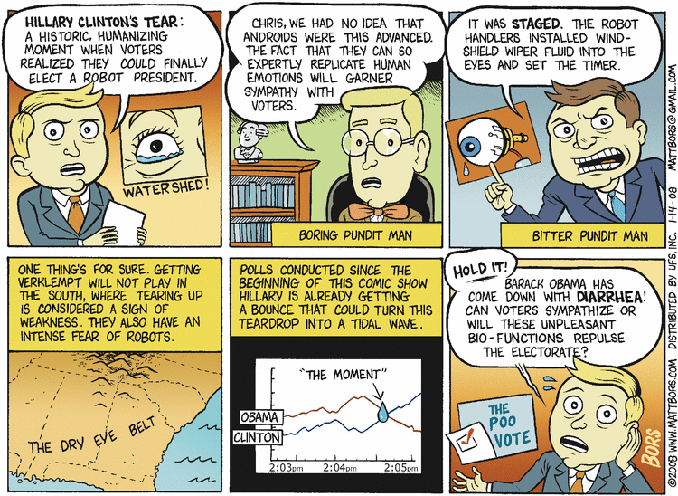 Matt Bors Comic Strip for January 14, 2008 