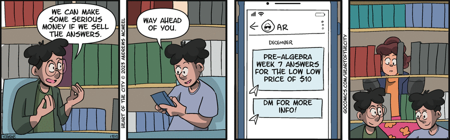 Heart of the City Comic Strip for December 12, 2023 