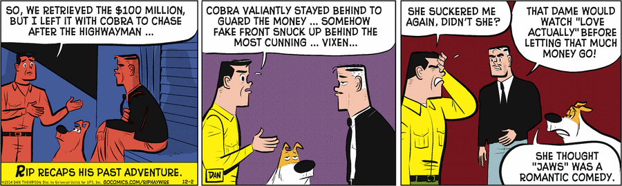 Rip Haywire Comic Strip for December 02, 2014 