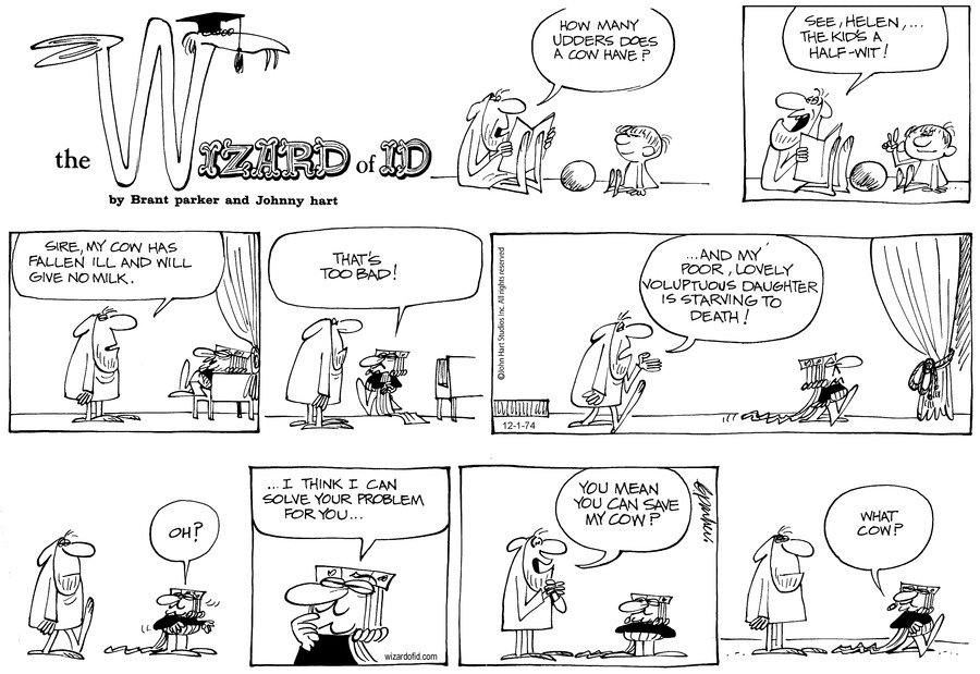 Wizard of Id Classics Comic Strip for December 01, 2024 