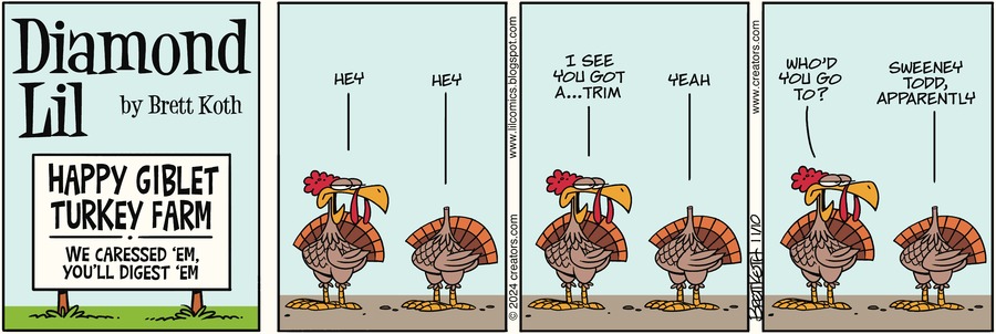 Diamond Lil Comic Strip for November 10, 2024 