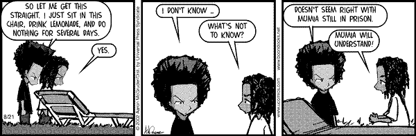 The Boondocks Comic Strip for March 24, 2010 