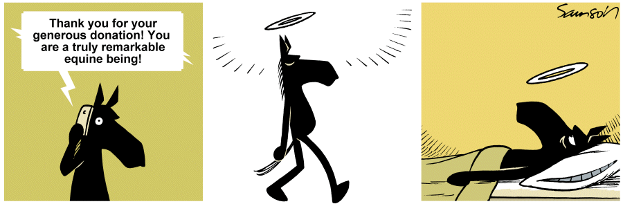 Dark Side of the Horse Comic Strip for January 21, 2013 