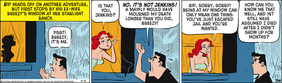 Rip Haywire Comic Strip for September 12, 2019 
