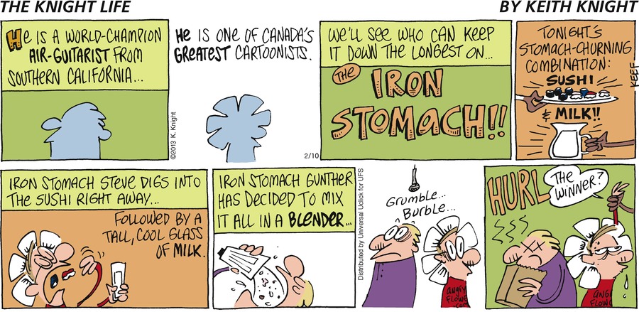 The Knight Life Comic Strip for February 10, 2013 