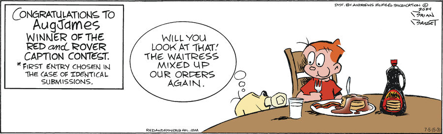 Red and Rover Comic Strip for July 05, 2024 