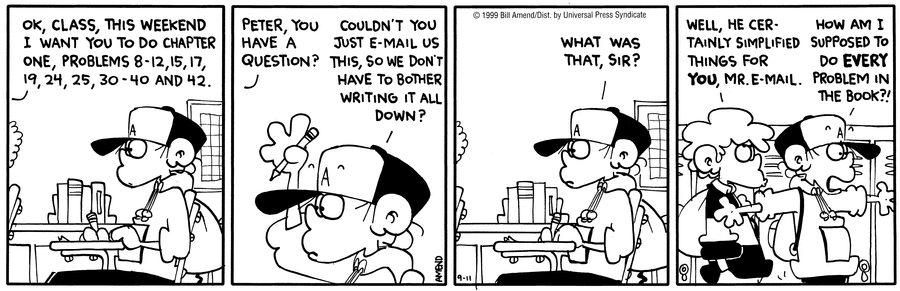 FoxTrot Classics Comic Strip for September 11, 2010 