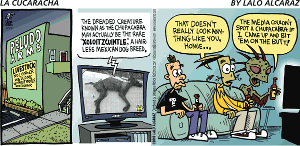 La Cucaracha Comic Strip for August 29, 2010 