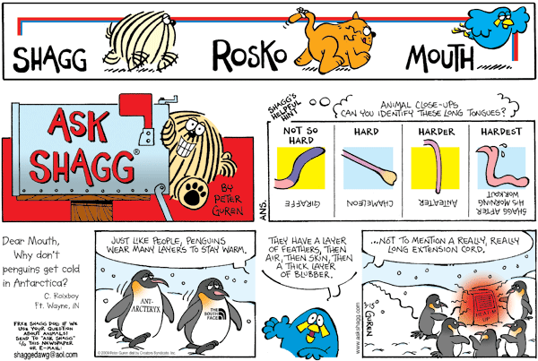 Ask Shagg Comic Strip for December 04, 2023 