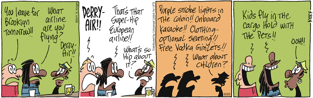 The Knight Life Comic Strip for September 26, 2011 