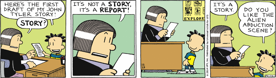 Big Nate Comic Strip for October 25, 2014 