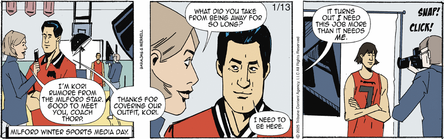 Gil Thorp Comic Strip for January 13, 2025 