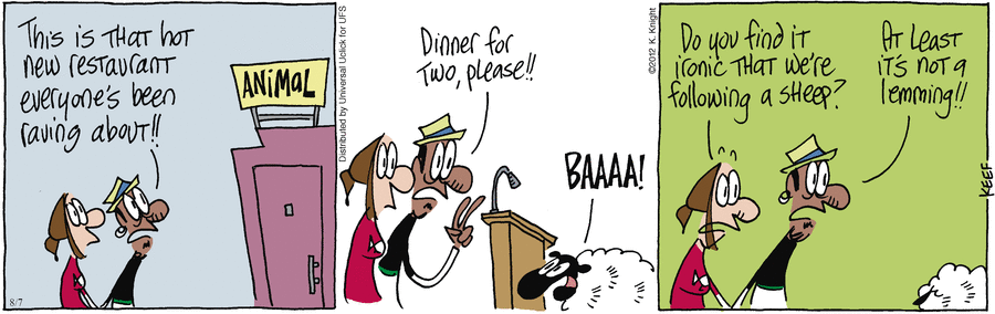 The Knight Life Comic Strip for August 07, 2012 