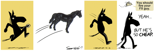 Dark Side of the Horse Comic Strip for October 15, 2011 