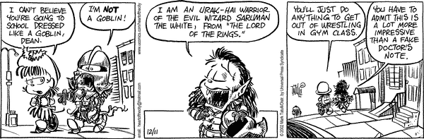 Heart of the City Comic Strip for December 11, 2002 