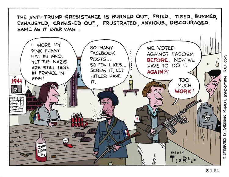 Ted Rall Comic Strip for March 01, 2024 