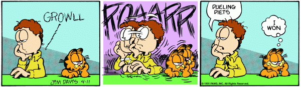 Garfield Comic Strip for April 11, 1990 
