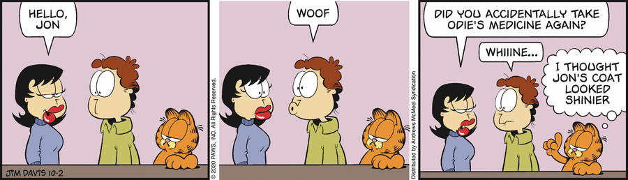 Garfield Comic Strip for October 02, 2020 