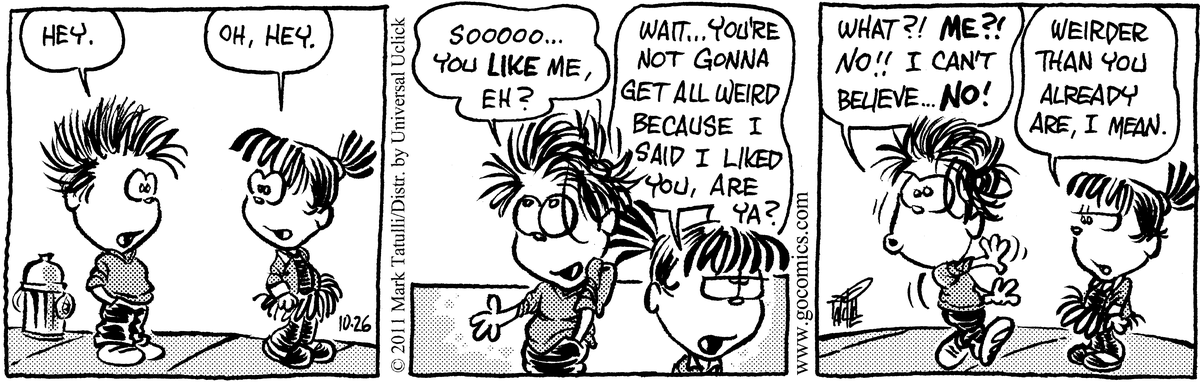 Heart of the City Comic Strip for October 26, 2011 