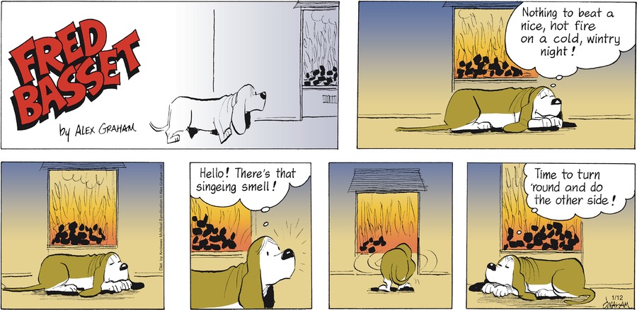 Fred Basset Comic Strip for January 12, 2025 