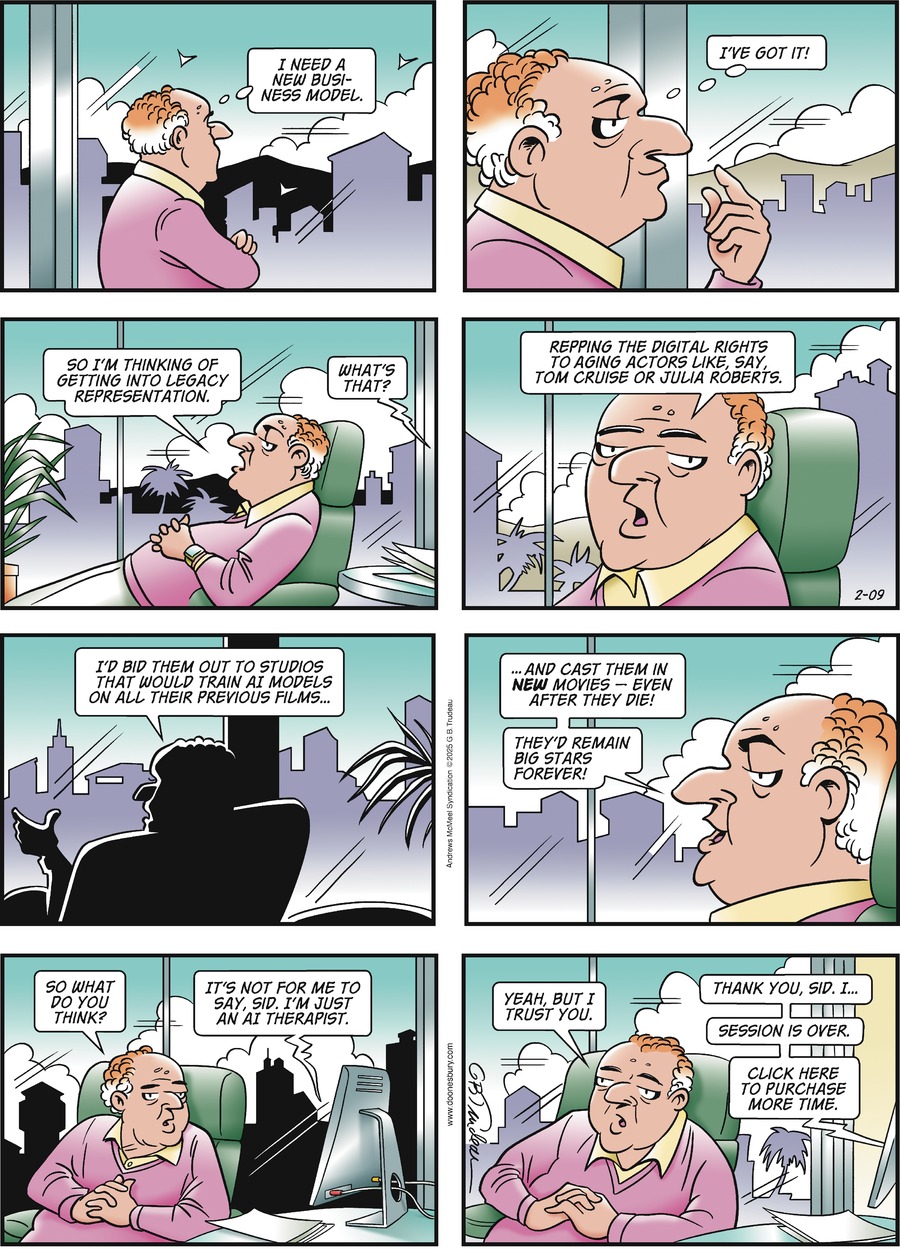 Doonesbury Comic Strip for February 09, 2025 