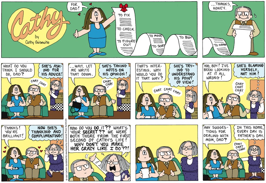 Cathy Classics Comic Strip for June 15, 1997 