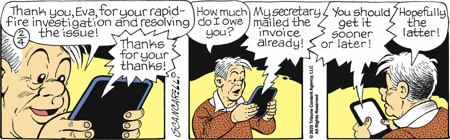 Gasoline Alley Comic Strip for February 04, 2025 