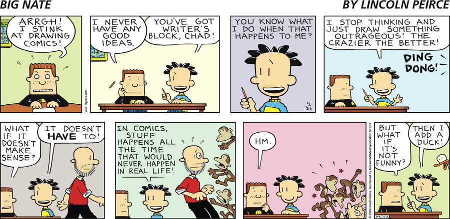 Big Nate Comic Strip for April 26, 2020 